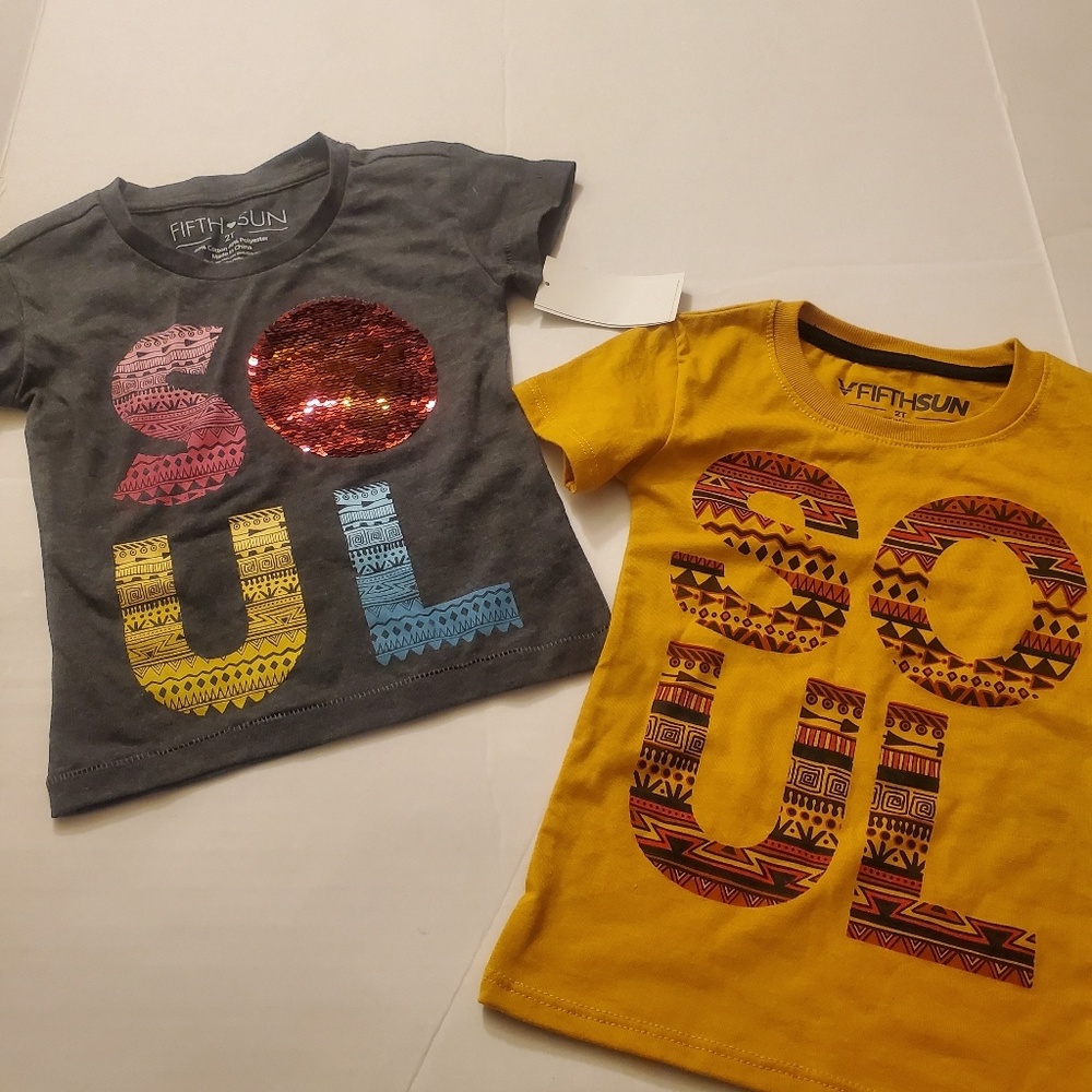 2- 2T Fifth Sun T-Shirts
